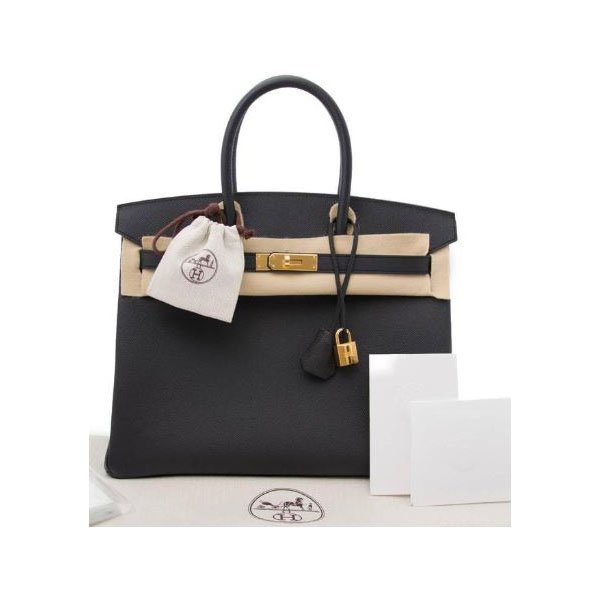 Hermes Birkin bag 35 Craie Epsom leather Gold hardware