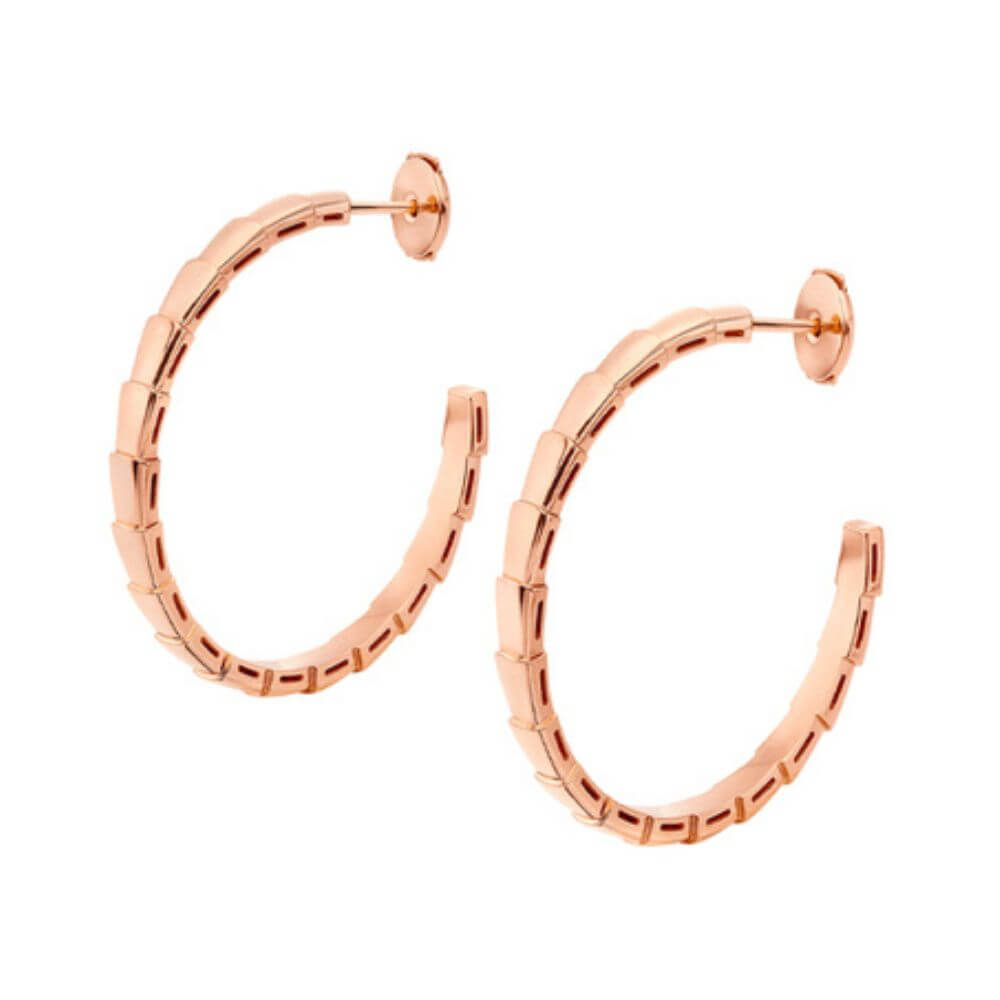 BVLGARI Parentesi Cocktail 18ct Pink-gold Earrings in Metallic | Lyst