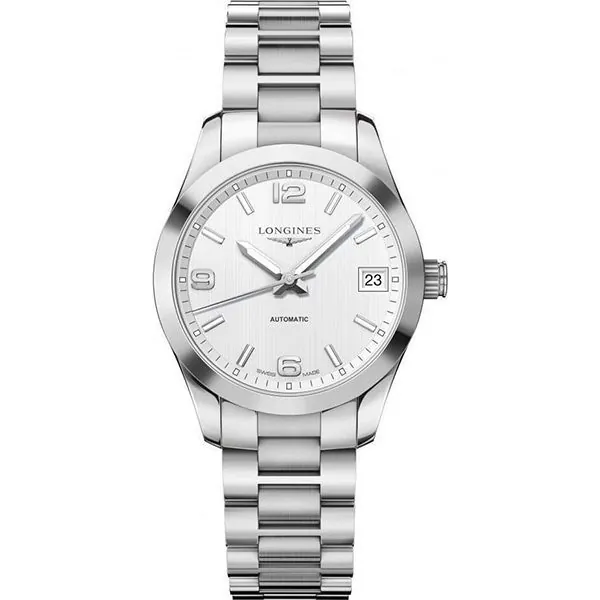 Longines Conquest Classic 29.5Mm Stainless Steel Ladies Watch - Luxury Souq